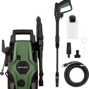 BRASQ Hogedrukreiniger - Terrasreiniger - Hogedrukspuit - 1400W - 105 bar - 426 L/H - Complete set