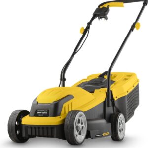 Powerplus elektrische grasmaaier POWEG62203 - 1000 W, 320 mm Ø grasmachine, tuintoestel, met grasopvangsysteem en achteruitworp