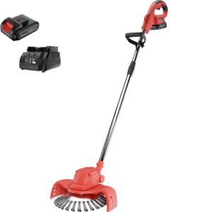YARDIO Tools® - TerraClean PRO Premium - Onkruidborstel - Voegenborstel - Onkruidborstel Electrisch - Onkruidborstel Bosmaaier Machine - Grastrimmer - Bosmaaier - Kantenmaaier - 21v Incl. 4.0a Accu en Snellader - TerraCleanPRO-Premium-4.0aBAT
