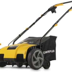 Powerplus Elektrische Verticuteermachine POWXG75130 - 1300 W en snijbreedte van 320 mm, 2-in-1 Elektrische beluchter en verticuteermachine voor uw tuin
