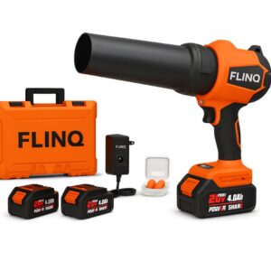 FlinQ Handblazer Premium - Draadloze Bladblazer met accu - Multi inzetbaar - Borselloze Motor - incl 2 accu's & oorbeschermers