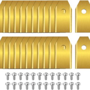 Set van 24 vervangingsmessen – RVS messen - geschikt voor Segway Navimow robotmaaiers - zoals de i105E, i108E, H1500E-VF, H3000E-VF, X315E, X330E, Gardena Sileno Minimom en Husqvarna, accessoires voor gazonmaaiers