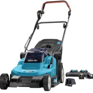 Makita - DLM432PT2 - 2x 18V - accu - grasmaaier - set - incl. 2x 5.0 Ah accu en duolader
