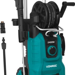 VONROC Hogedrukreiniger V24-1 - 2400W – 180 bar - Incl. 10m premium slang en accessoires