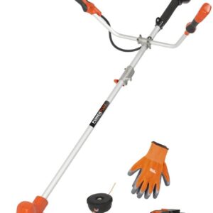 Dual Power Accu bosmaaier POWDPGBCS1 -2 in 1 maaier en grastrimmer van 40 V, Met accu en lader, ruggedragen, tuingereedschap