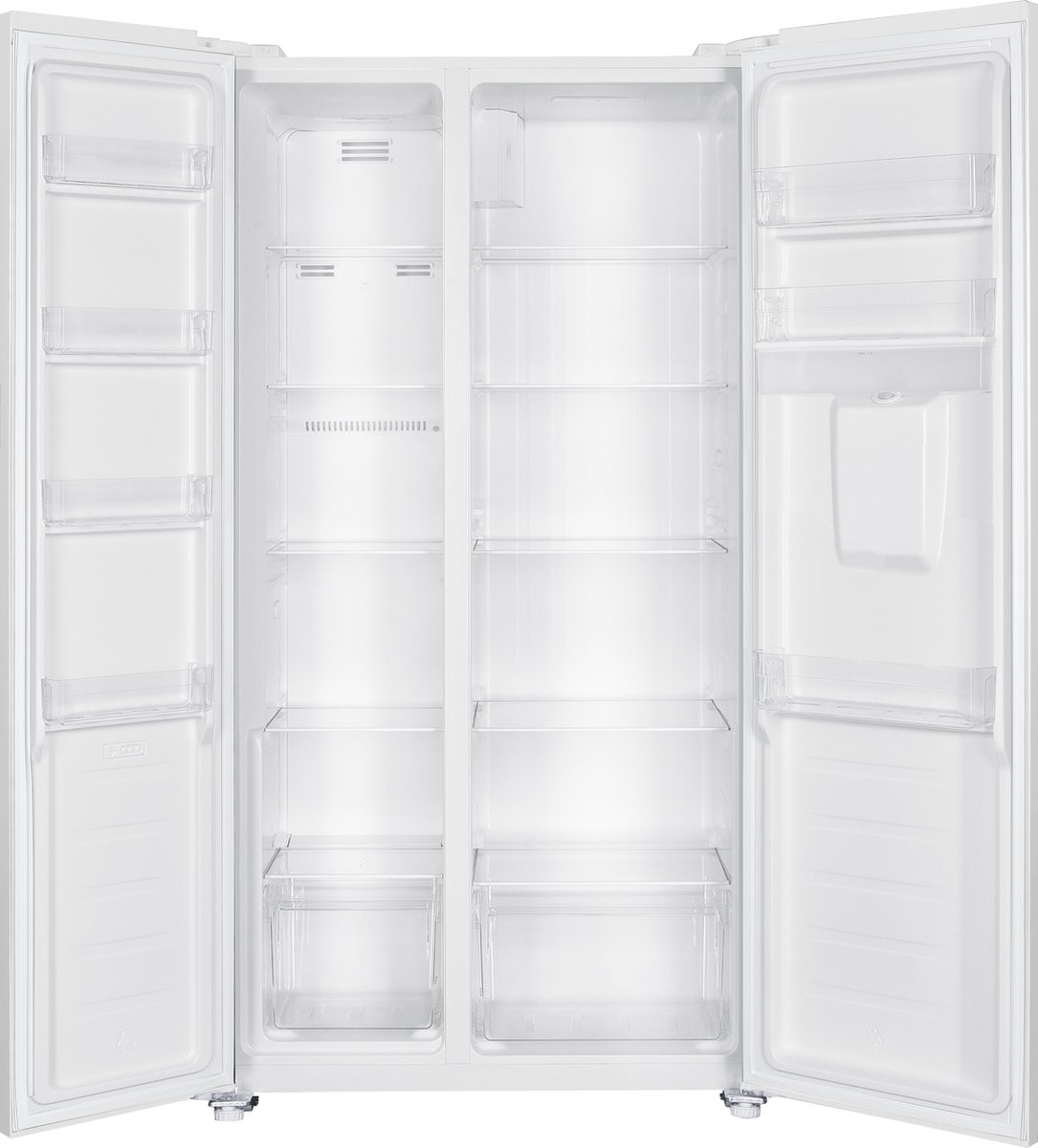 Exquisit SBS146-WS-041EW - Amerikaanse koelkast - Waterdispenser - Display - 5 Jaar Garantie - No Frost - 439 liter - Wit - Afbeelding 4