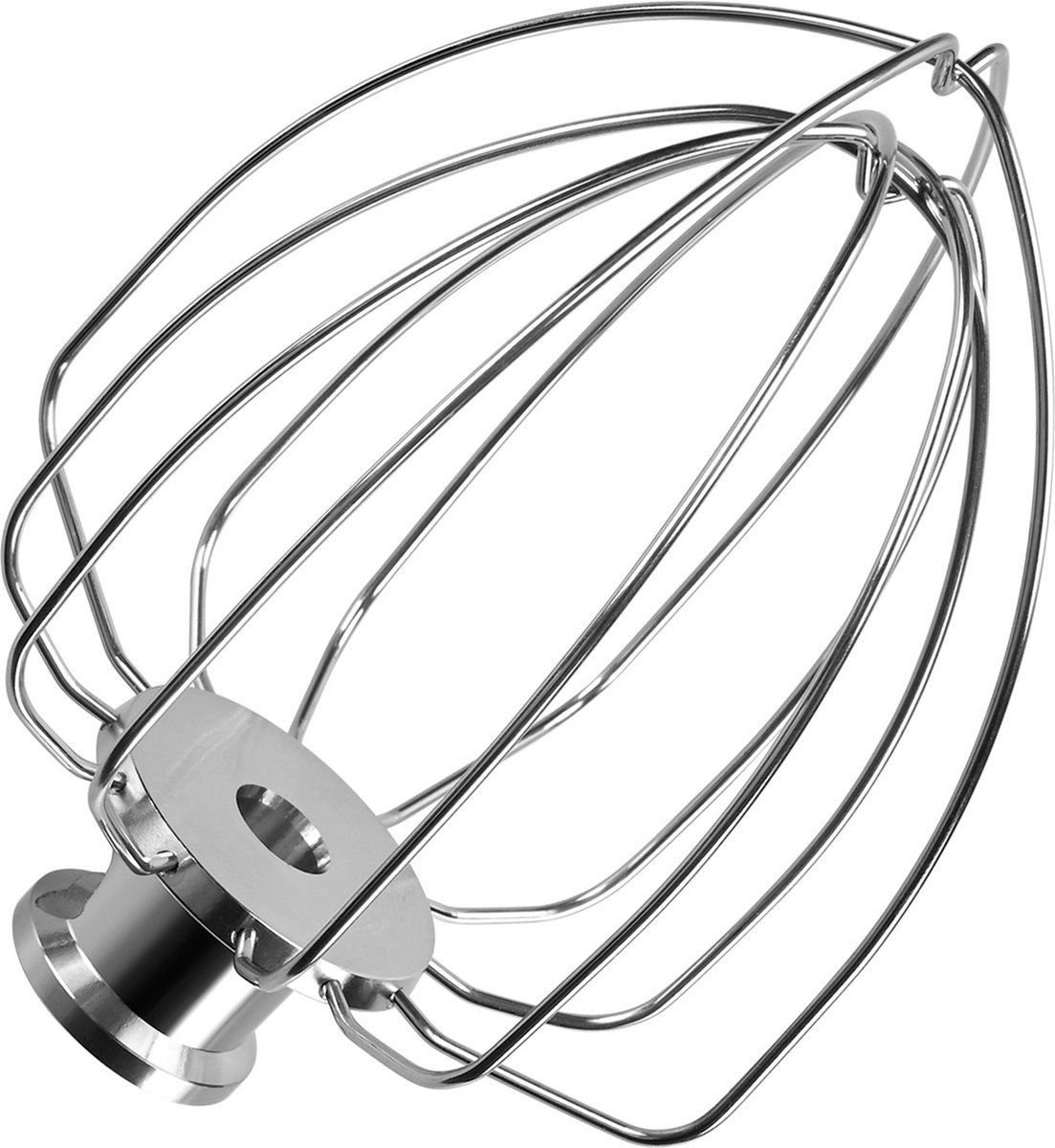 5-Delige Accessoireset voor KitchenAid 4.3, 4.7/4.8L Tilt-Head Stand Mixers Artisan & Classic Series van MMOBIEL - K45 6-Draads Garde, Platte - Afbeelding 4