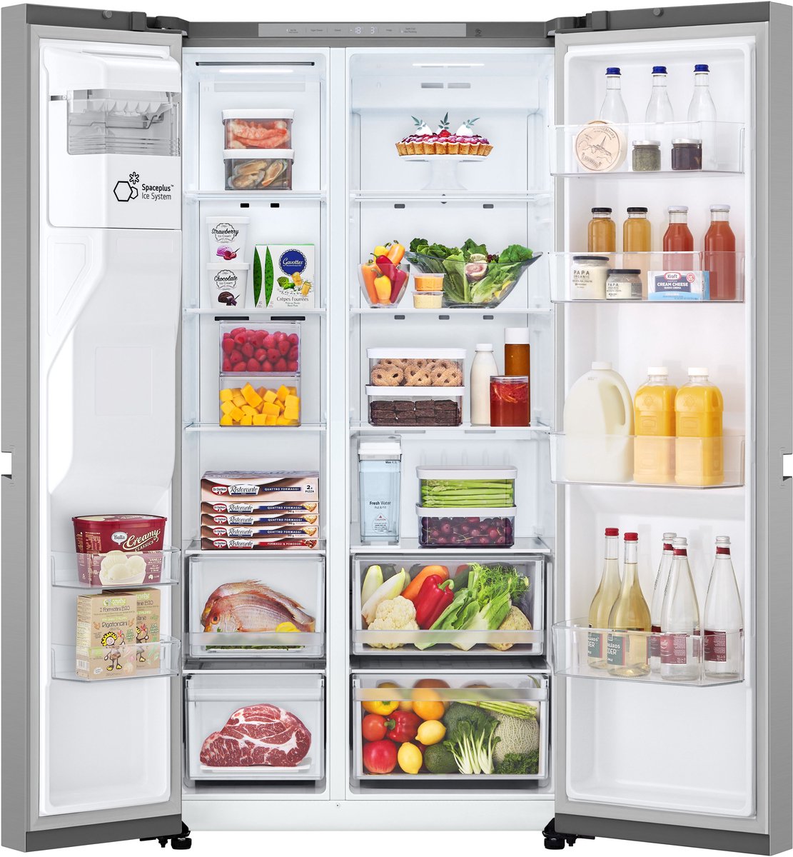 LG GSLC41PYPE Amerikaanse koelkast 641L met water- en ijsdispenser zonder leidingwerk - SpacePlus icemaker - LinearCooling voor stabiele versheid - Afbeelding 5
