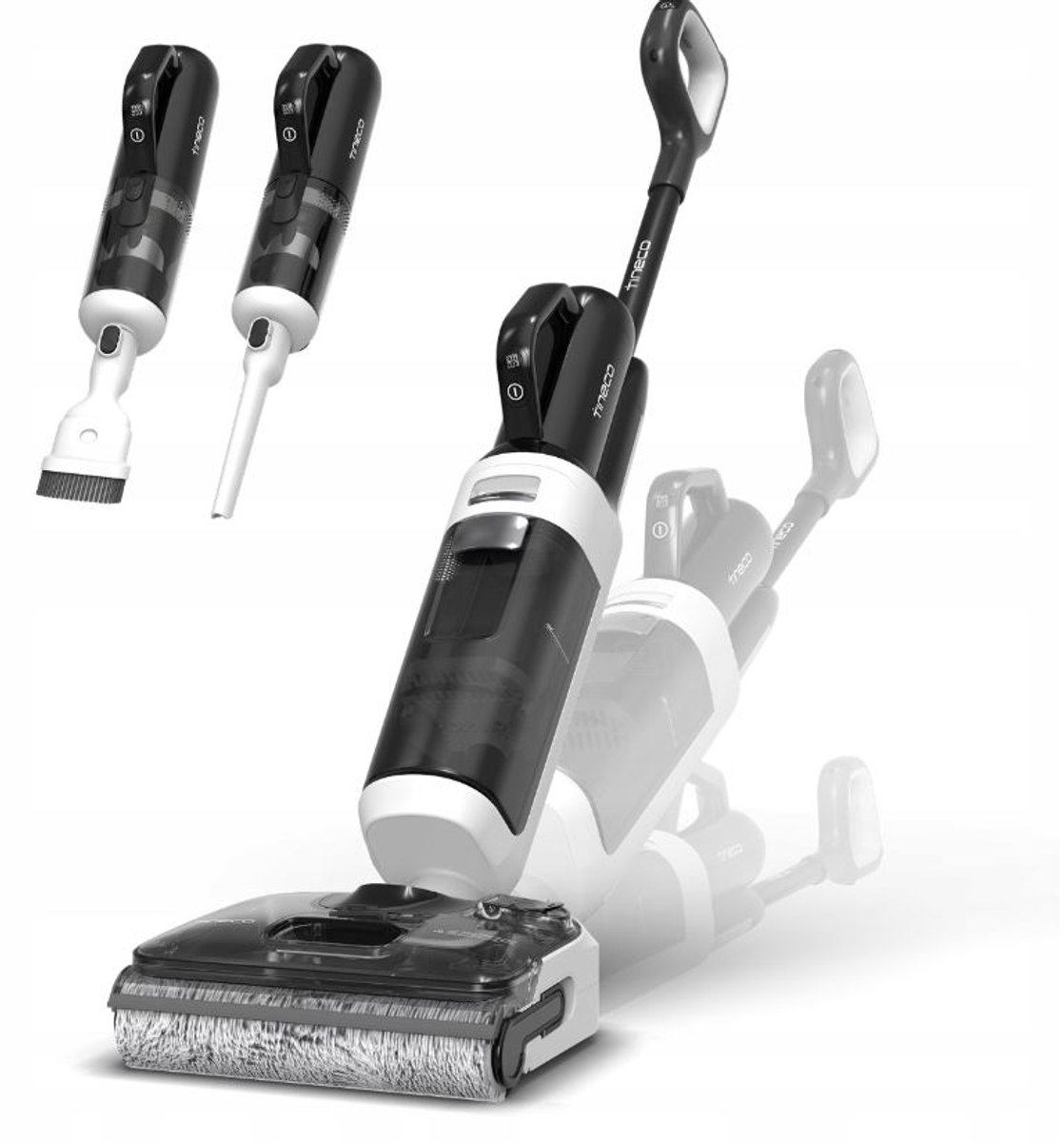 Tineco Floor One S7 Stretch - Nat en droog stofzuiger en dweil - 180° Lay-Flat - 85°C 5 Min Zelfschoonmaak routine - 50 minuten accu - DualBlock Anti - Afbeelding 5