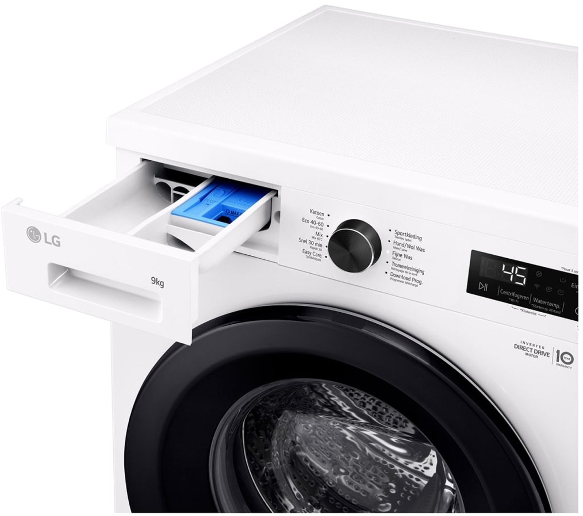 LG F4X1009NWB wasmachine Voorlader 9 kg 1310 RPM Wit - Afbeelding 5