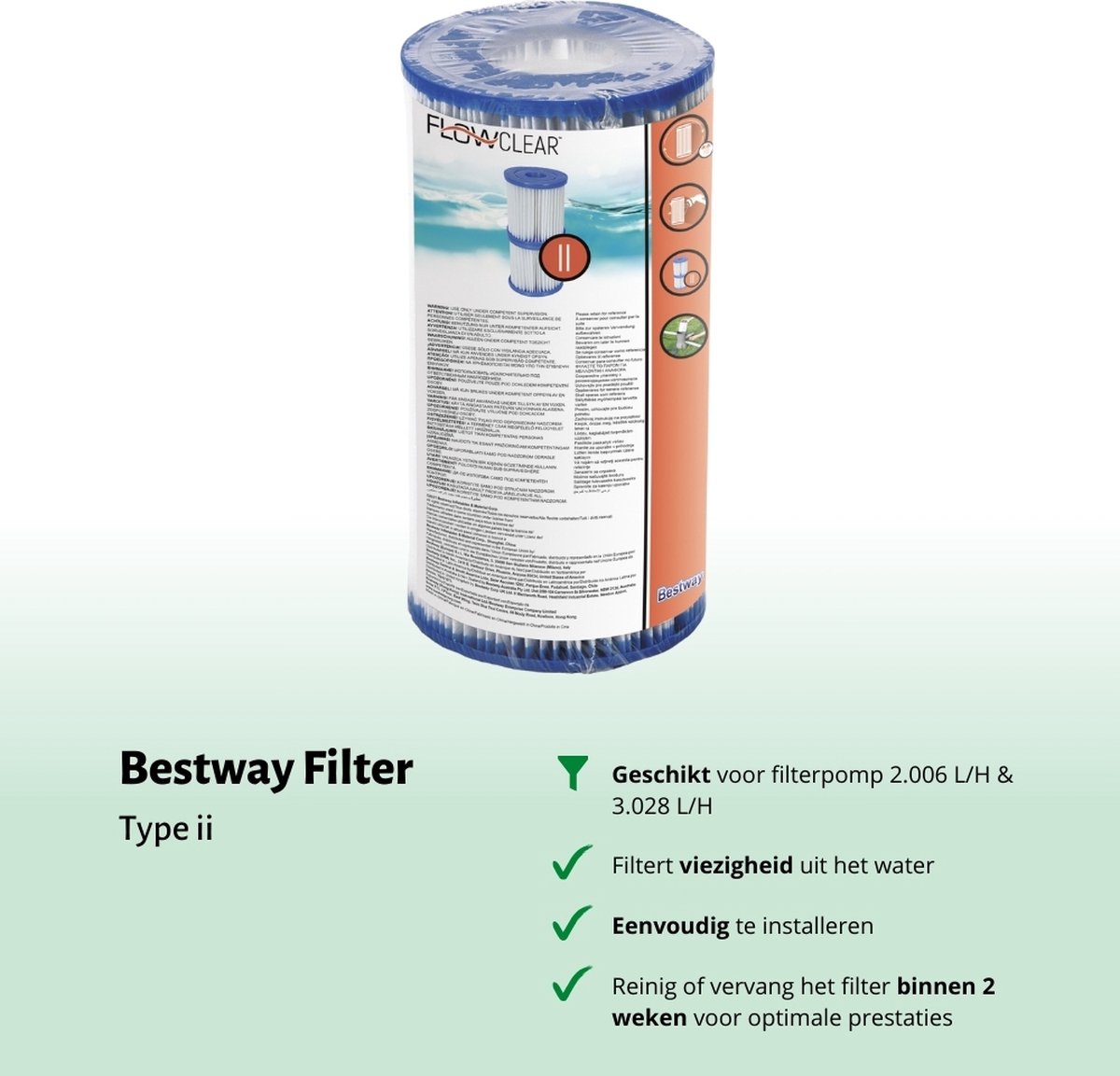 Bestway Rond Opblaasbaar Fast Set Zwembad - Paradijsprint - 457 x 84 cm - Inclusief Pomp Afdekzeil - Onderhoudspakket - Filter - Vloertegels - Afbeelding 5