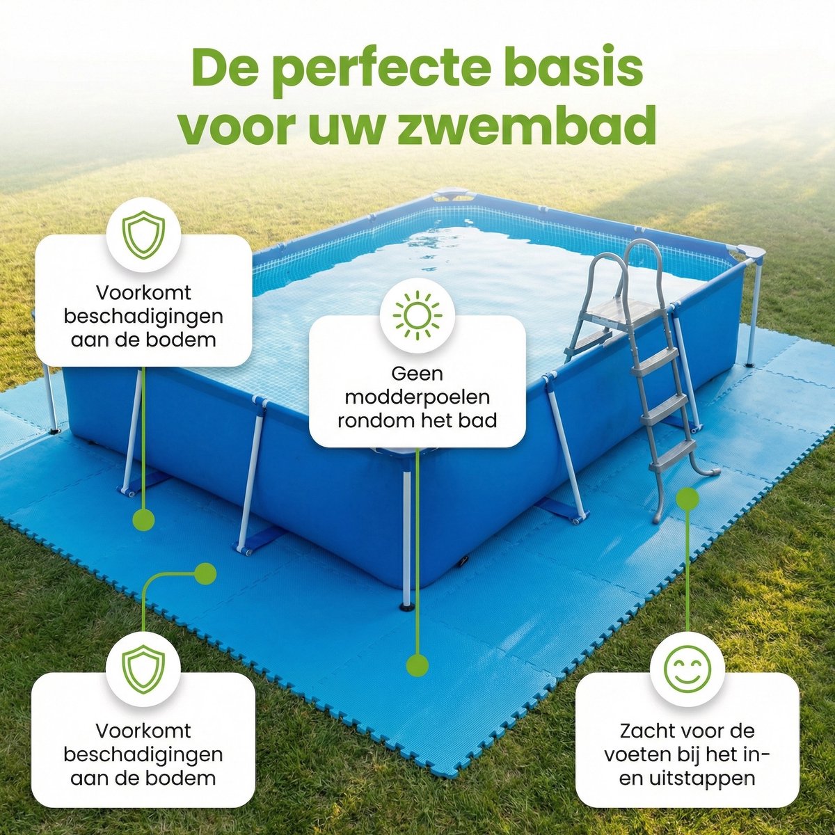 Bestway Ovaal Power Steel Swim Vista Zwembad - Steenprint - 427 x 250 x 100 - Inclusief Pomp - Ladder - Afdekzeil - Onderhoudspakket - Vloertegels - Afbeelding 3