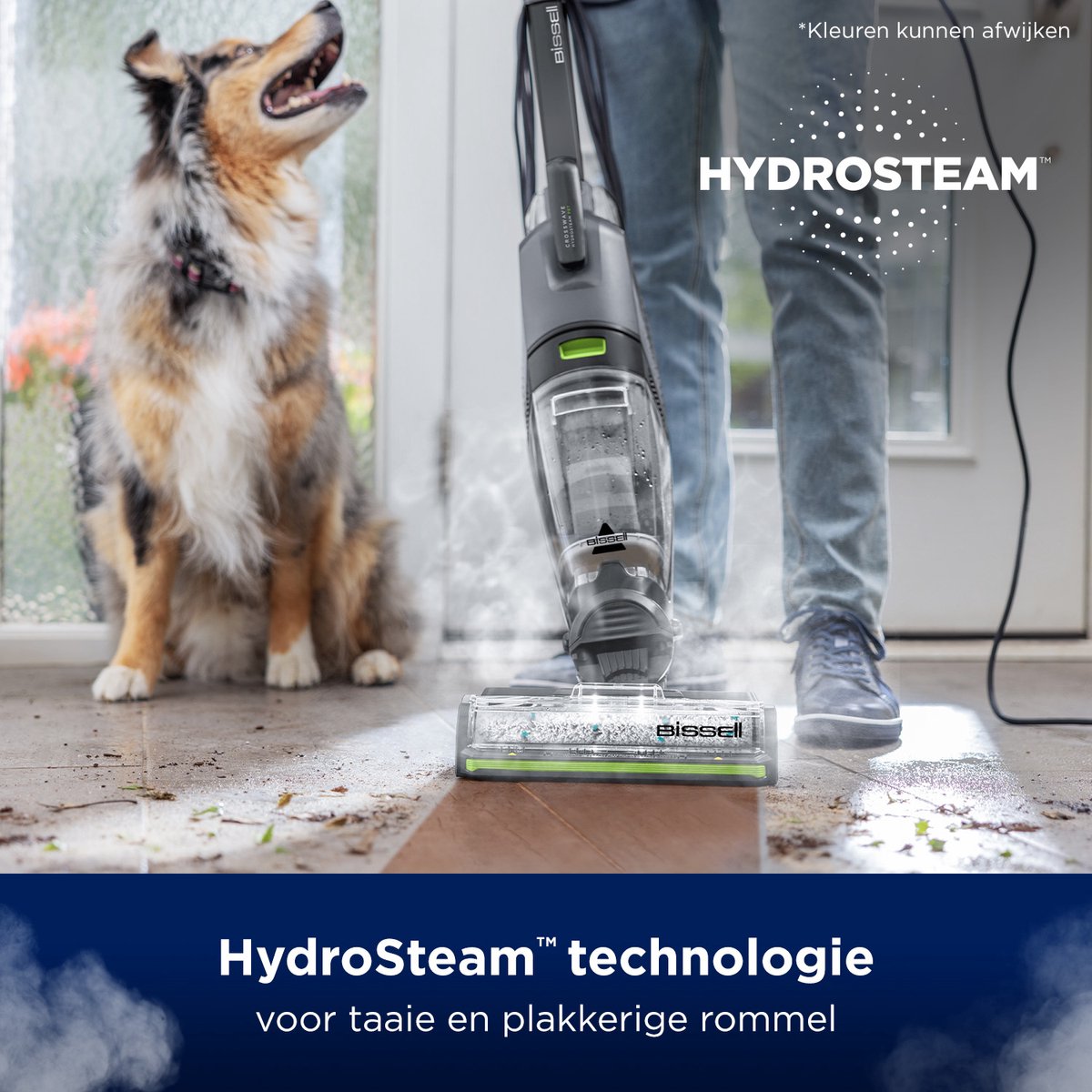 BISSELL CrossWave HydroSteam Steelstofzuiger met Dweilfunctie - Vloerreiniger met Snoer - Stoomreiniger Zonder Zak - Reinigingsmachine voor Tapijt - Afbeelding 4