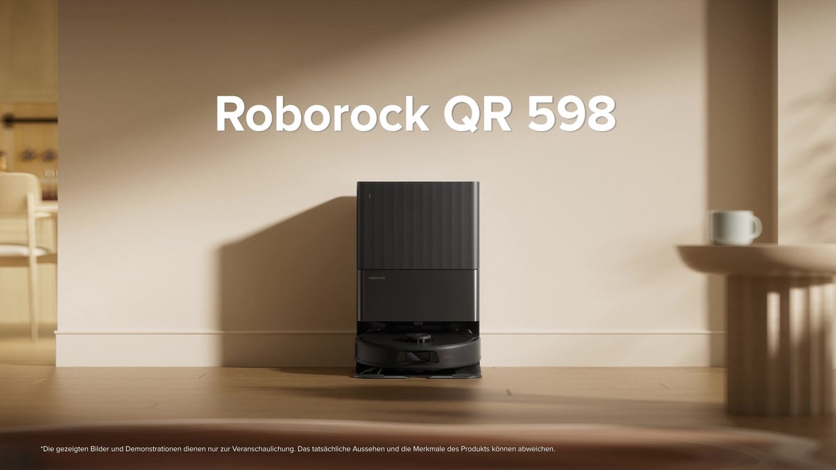 Roborock QR 598 – Robotstofzuiger en Dweilrobot met 8.000 Pa Zuigkracht, Zelfreinigend Dock en Slimme Navigatie - Afbeelding 2