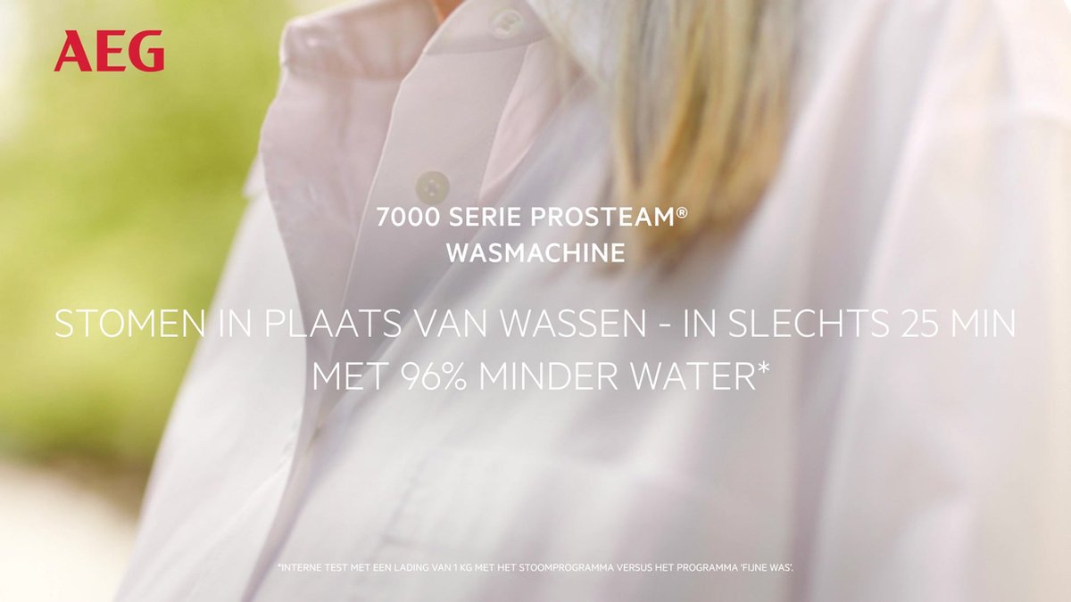 AEG LR7696UD4 7000 Serie ProSteam UniversalDose - Wasmachine - Energielabel A - 1600 toeren - 9 kg - Afbeelding 3