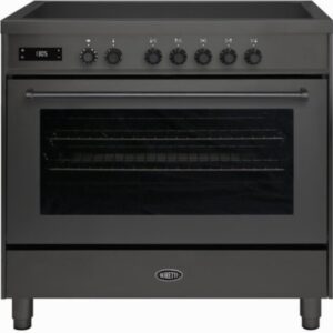 Boretti - MLI95BMAT - Inductiefornuis 90 cm - 5 Kookzones - Antraciet