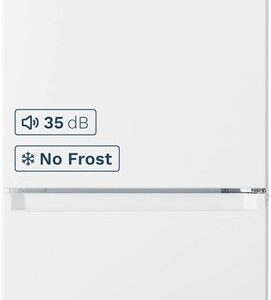 Inventum KV1850W No Frost energiezuinige koel-vriescombinatie - 185 cm hoog - 338 liter - Zeer stil: 35 dB - Superkoelen - Supervriezen
