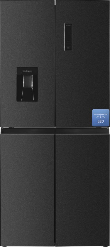 Frilec BONN-MD458-WS-040DDI - Amerikaanse koelkast - No-Frost - 5 Jaar Garantie - Dark Inox - 419 liter