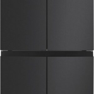Inventum SKV4180B No Frost energiezuinige Amerikaanse koelkast - 466 liter - Digitaal display - Supervriezen - Vershoudlade - 4 deuren - Zwart