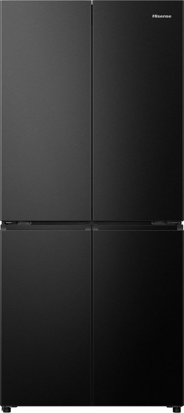 Hisense RQ5P470SAFE - Cross-door koel-vriescombinatie - My Fresh Choice - Metal-Tech Cooling - Dual-Tech Cooling - Inhoud 483 Liter - Zwart