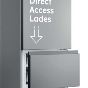 Haier HTR3518ENMX - Koel-vriescombinatie - 303L - Direct Access Lades - Flexible Deur Vakken - Total No Frost - 99% Air Surround - Energieklasse E