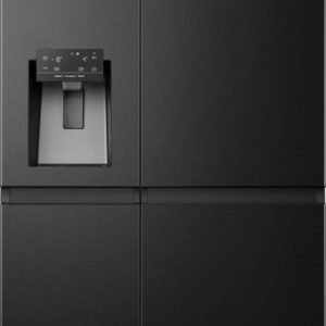 Hisense RS818N4IFD- Amerikaanse koelkast - Energielabel D - Vaste Wateraansluiting - Water- & ijsdispenser - Metal Cooling - No Frost - RVS