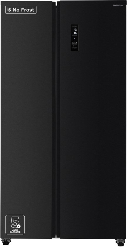 Inventum SKV0180B No Frost energiezuinige Amerikaanse koelkast - 532 liter - Digitaal display - Superkoelen - Supervriezen - Deuralarm - 2 deuren