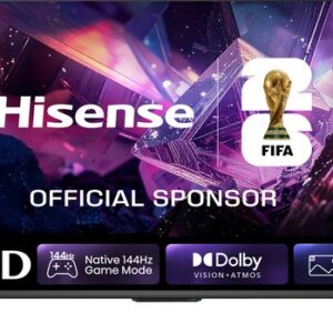 Hisense 43E7S PRO SmartTV - 43 inch - 4K Hi-QLED - 2026 - Native 144Hz Game Mode - Hi-QLED Colour - Built-in Subwoofer - AI Picture - AI Smooth
