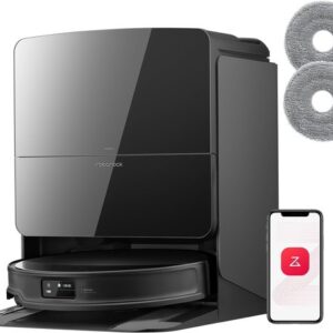 Roborock Saros 10R Set– Robotstofzuiger Met Dweilfunctie– 22000Pa–7,98 cm Ultraslank Ontwerp–Vuildetectiesysteem–80℃ Warmwatermopwas–Zelfreinigend