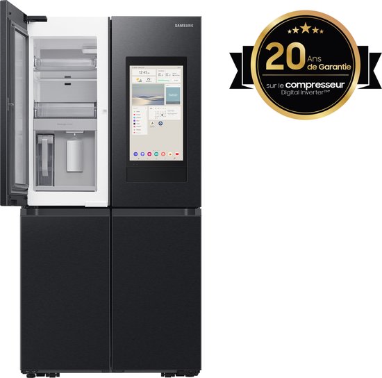 Samsung RF65DG9H0EB1 - Amerikaanse koelkast - French door - Zwart - Touch screen - LED - Op de deur