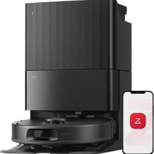 Roborock Qrevo S5V-Robotstofzuiger met dock-12000 Pa zuigkracht-FlexiArm-dweilen-Reactief obstakel vermijden-Dubbele anti-klitfunctie