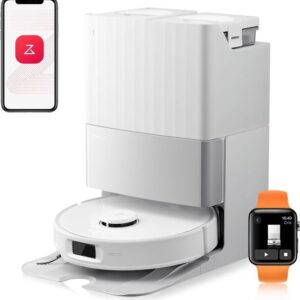 Roborock Qrevo Edge 5V1 – Robotstofzuiger en Dweilrobot met 17.000 Pa Zuigkracht, FlexiArm™ Technologie, Zelfreinigend Dock en AdaptiLift™ Chassis