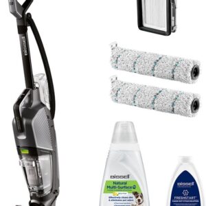 BISSELL CrossWave HydroSteam Steelstofzuiger met Dweilfunctie - Vloerreiniger met Snoer - Stoomreiniger Zonder Zak - Reinigingsmachine voor Tapijt