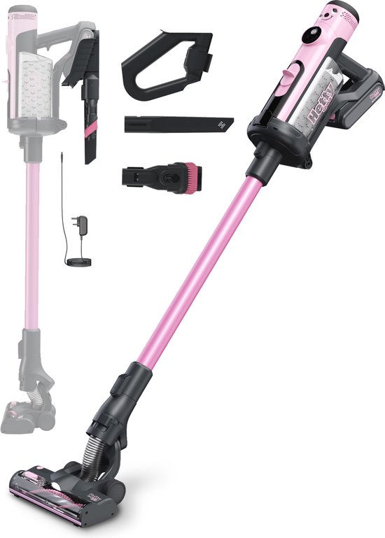 Numatic Hetty Quick Draadloze Steelstofzuiger HTY100P - Met zak - Roze