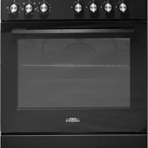 Everglades EVCK6012 - Gasfornuis - Mat Zwart - 60CM - 56 Liter - Hete Lucht Oven - 8 Ovenstanden - 5 Jaar Garantie