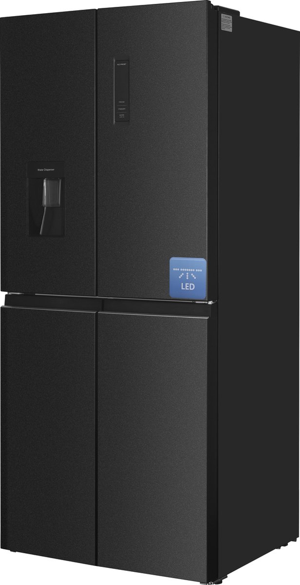 Frilec BONN-MD458-WS-040DDI - Amerikaanse koelkast - No-Frost - 5 Jaar Garantie - Dark Inox - 419 liter - Afbeelding 4