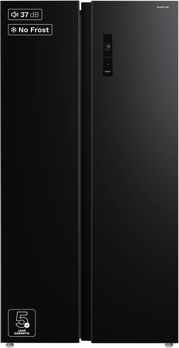 Inventum SKV0178R No Frost energiezuinige Amerikaanse koelkast - 555 liter - Digitaal led-display - IJsblokjesmaker - Stil: 37 dB Superkoelen - Afbeelding 2