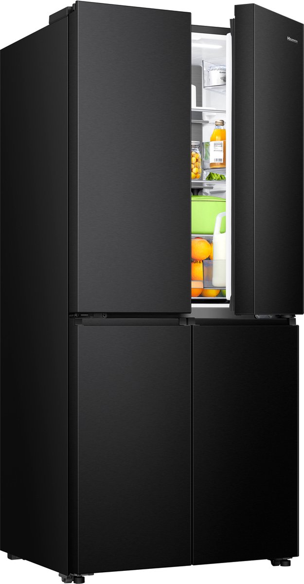 Hisense RQ5P470SAFE - Cross-door koel-vriescombinatie - My Fresh Choice - Metal-Tech Cooling - Dual-Tech Cooling - Inhoud 483 Liter - Zwart - Afbeelding 5