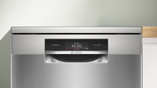 Bosch SMS8TCI04E - Serie 8 - Vaatwasser Vrijstaande vaatwasser - 60 cm - PerfectDry met zeolith: perfecte droogresultaten met een laag - Afbeelding 3