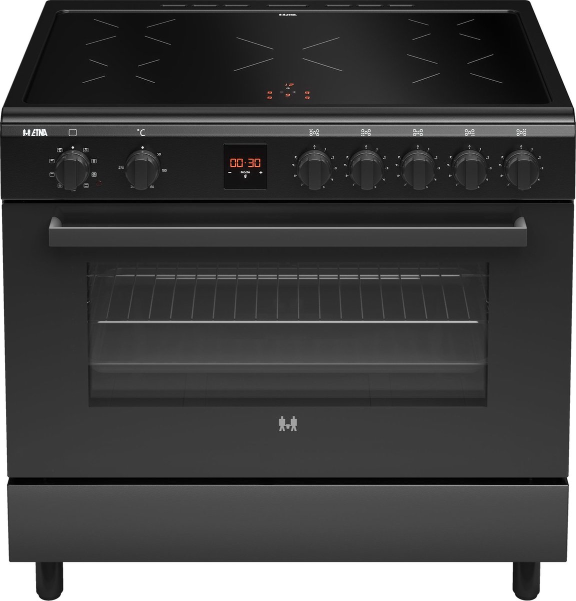 ETNA FI590RVS - Inductiefornuis (90 cm) - RVS - 3-fase - Afbeelding 2