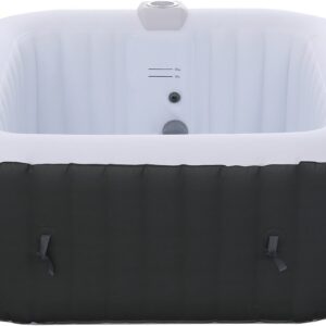 AREBOS Hottub voor Innen en Buiten - 4 Persoons - 130 luchtstralen - 154 x 154 cm - 600L - Opblaasbaar Bubbelbad Massage