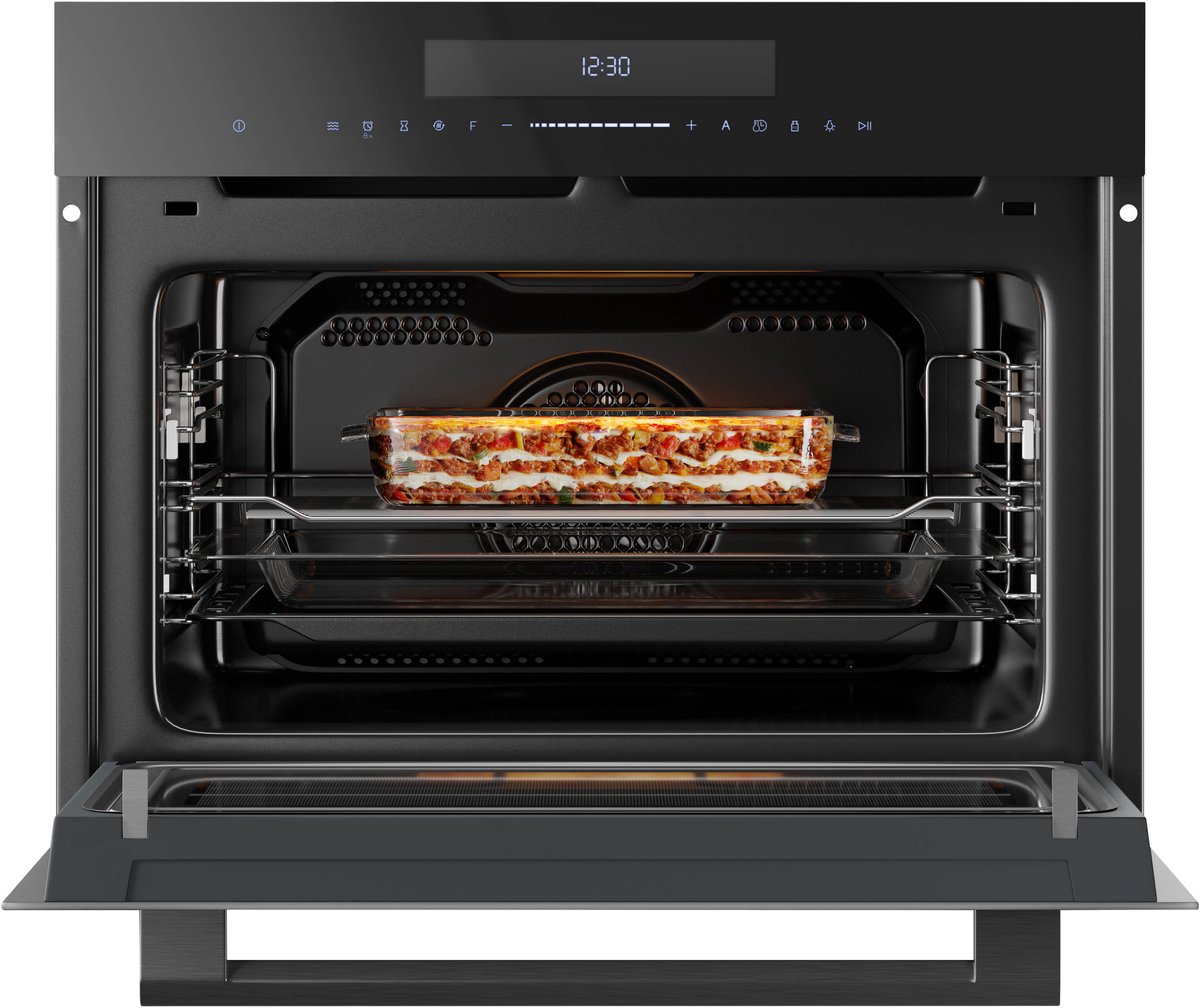 Inventum IMC4535GT - Inbouw combi-oven - Hetelucht - Magnetron - Grill - 50 liter - 45 cm hoog - Tot 250 graden - Zwart - Beste Koop Maart 2026 - Afbeelding 5
