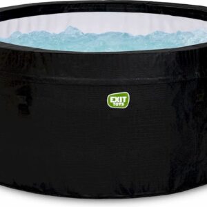 EXIT Leather Premium Opblaasbare Spa - 4 Persoons - Jacuzzi voor Buiten - Hottub met Jets - Zwart