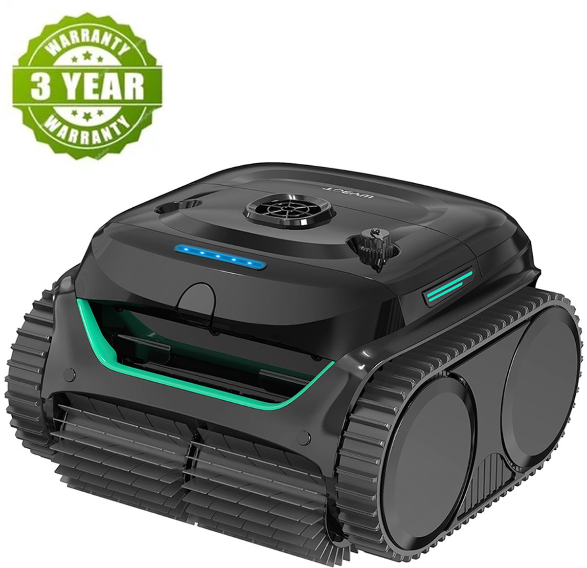 WYBOT C1 draadloze robot zwembadreiniger, 150min looptijd, wandklimmen, intelligente routeplanning, APP-bediening, voor zwembaden tot 1.615 m² - Afbeelding 2