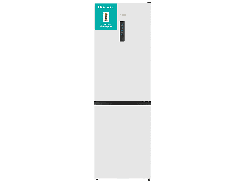 HISENSE RB390N4BWC - breedte 60 cm - hoogte 186 cm - inhoud 304 l - NoFrost