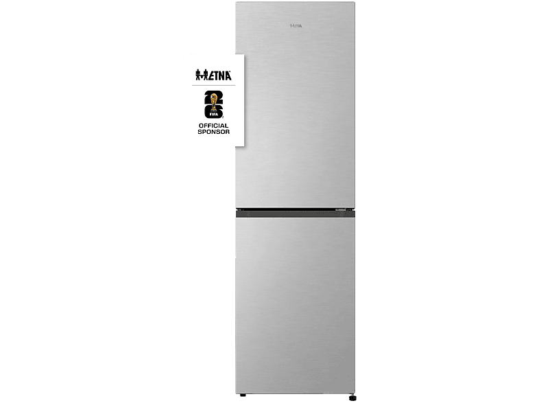ETNA KCV282NRVS - Koel-vriescombinatie - breedte 55 cm - hoogte 182.4 cm - inhoud 256 l - NoFrost