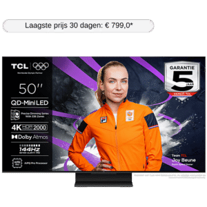 TCL 50C7K - Ultra HD 4K - Mini-led-tv - 50 inch - 2025