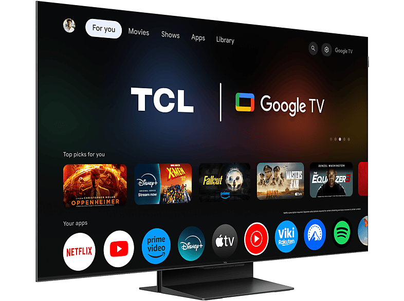 TCL 50C7K - Ultra HD 4K - Mini-led-tv - 50 inch - 2025 - Afbeelding 3