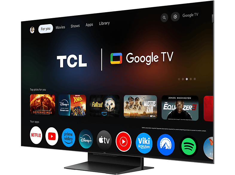 TCL 50C7K - Ultra HD 4K - Mini-led-tv - 50 inch - 2025 - Afbeelding 5