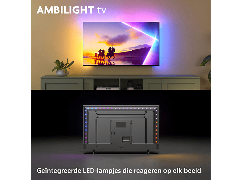 PHILIPS 43PUS8500/12 - Ultra HD 4K - QLED-tv - 43 inch - 2025 - Afbeelding 3